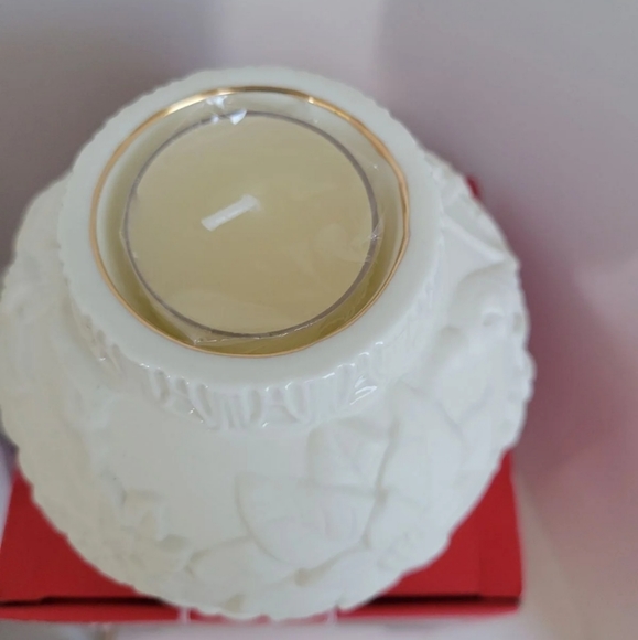 Lenox Ornamental Glow Poinsettia Votive - Picture 4 of 5